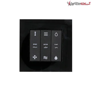 کلید کولر پارت الکتریک مدل پارلا مشکی کد PE7506/1