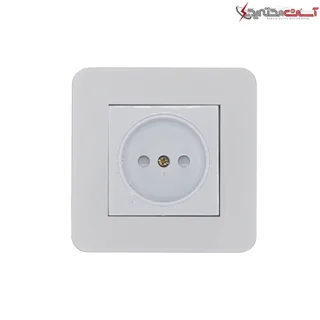پریز بدون ارت پارت الکتریک مدل پارلا پلاس سفید با مغزی پلی آمید کد PE7560