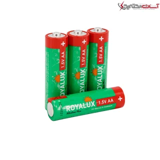 باتری قلمی رویالوکس مدل Plus Alkaline بسته 4 عددی