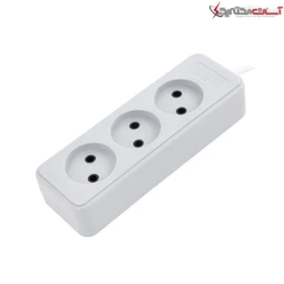 سه خانه بدون ارت پارت الکتریک با کابل 1.8 متری مدل شهاب PE861