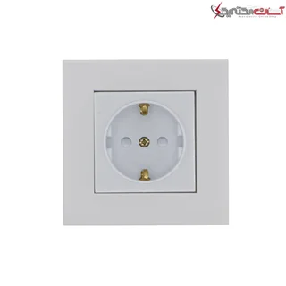 پریز ارتدار پارت الکتریک مدل پارلا با مغزی سرامیکی کد PE7515