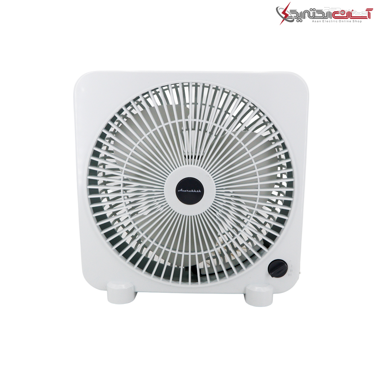 پنکه رومیزی آذرخش مدل DFT25W2S سه پره ظرفیت 227 میلی آمپر ساعت