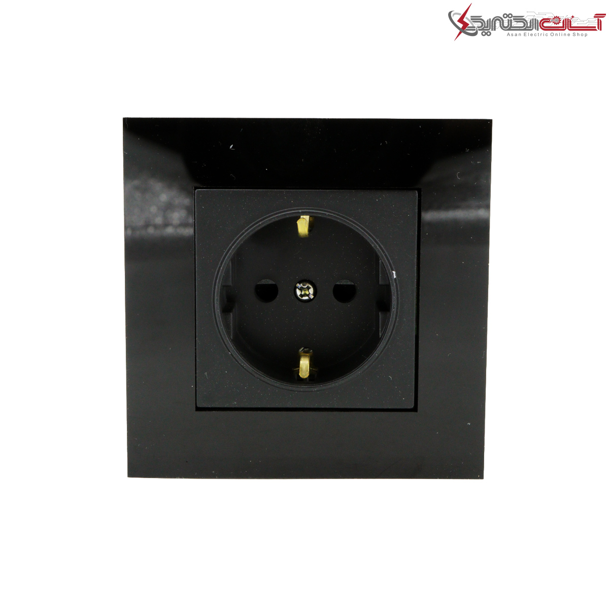 پریز ارتدار پارت الکتریک مدل پارلا مشکی با مغزی پلی کربنات کد PE7516/1