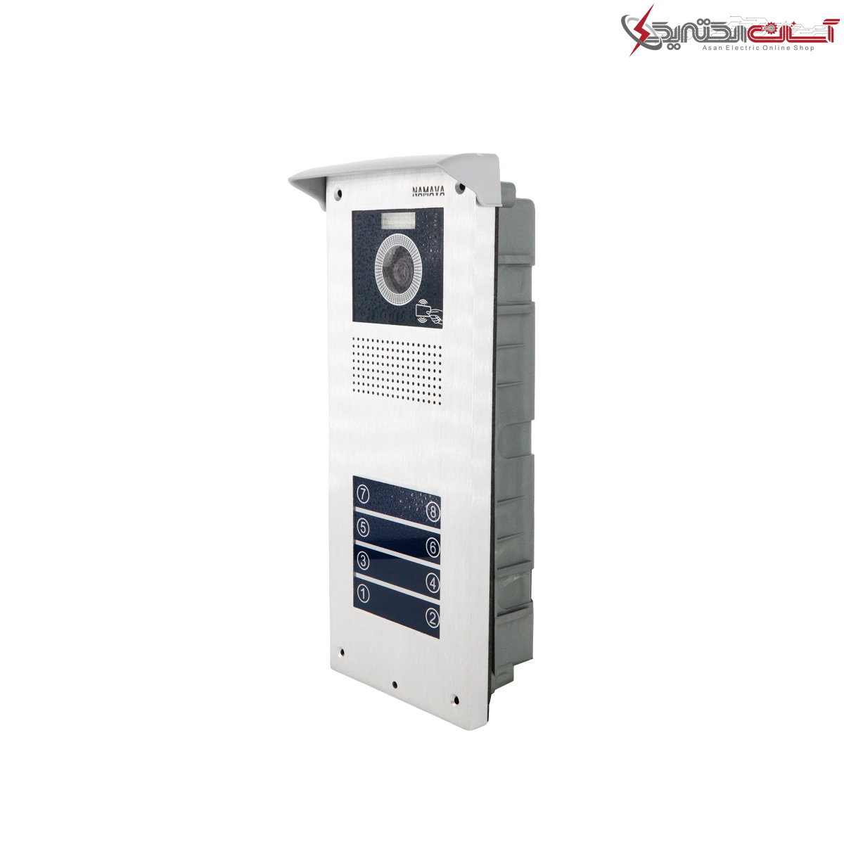 پنل تصویری هشت واحدی نماوا مدل PT8RFID لمسی