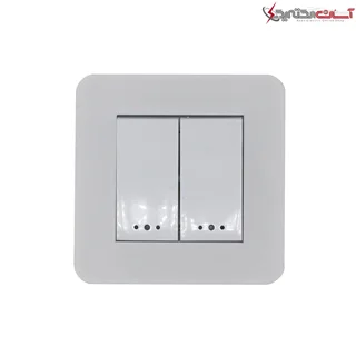کلید دوپل پارت الکتریک مدل پارلا پلاس سفید کد PE7544