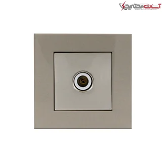 پریز آنتن جهان الکتریک مدل کریستال بژ