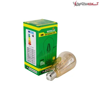 لامپ ال ای دی 6 وات پارس شعاع توس مدل فیلامنتی ST64 پایه E27