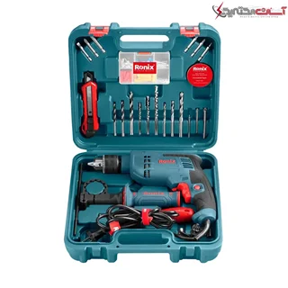 ست ترکیبی دریل برقی چکشی 750 وات 33 پارچه رونیکس مدل RS-0008