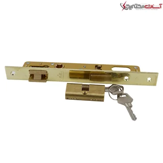 قفل درب سوئیچی دلتا کد 051 سایز 25 میلی متر به همراه سیلندر
