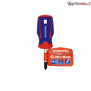 پیچ گوشتی چهارسو ورک پرو مدل WP221034 سایز 38×PH2 میلی متر