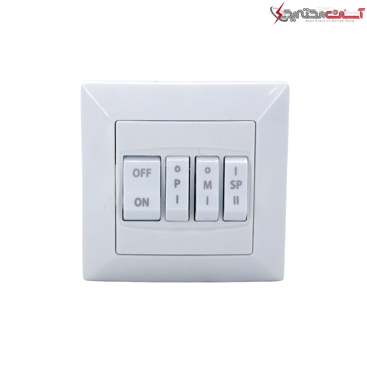 کلید کولر چهار پل پارت الکتریک مدل آذین کد PE6544